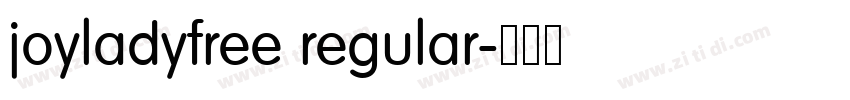 joyladyfree regular字体转换